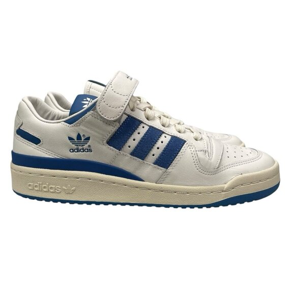 Adidas Forum 84 Low Goat Skin Leather White Royal Shoes JI4658 Mens Size 9-12 - Picture 1 of 9